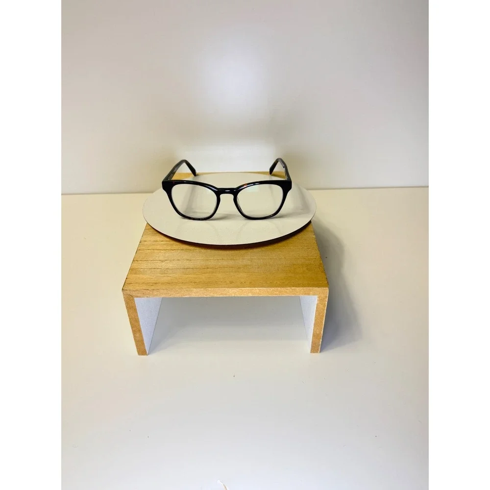 Warby Parker Hughes Eyeglasses Tortoise Square Frames 52-17-140 Dark Havana